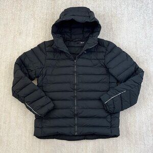 Lululemon Navigation Down Hoodie Puffer Coat Jacket M Black